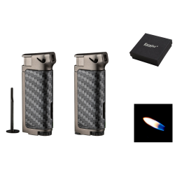 Eurojet Αναπτήρας Πίπας Carbon Look Με Tamper 257082